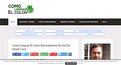 Desktop Screenshot of comolimpiarelcolon.org