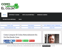 Tablet Screenshot of comolimpiarelcolon.org
